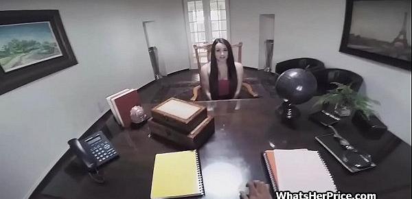  Interviewing future assistants teen pussy on office desk
